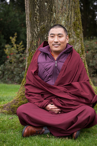 Tulku Sonam bij Boom